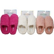 Wholesale - S-XL WOMEN ASST COLOR SHERPA SLIPPER C/P 36, UPC: 194587672788